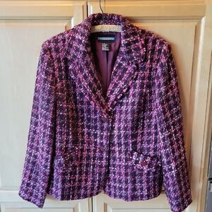 Requirements Wool Blend Tweed Blazer